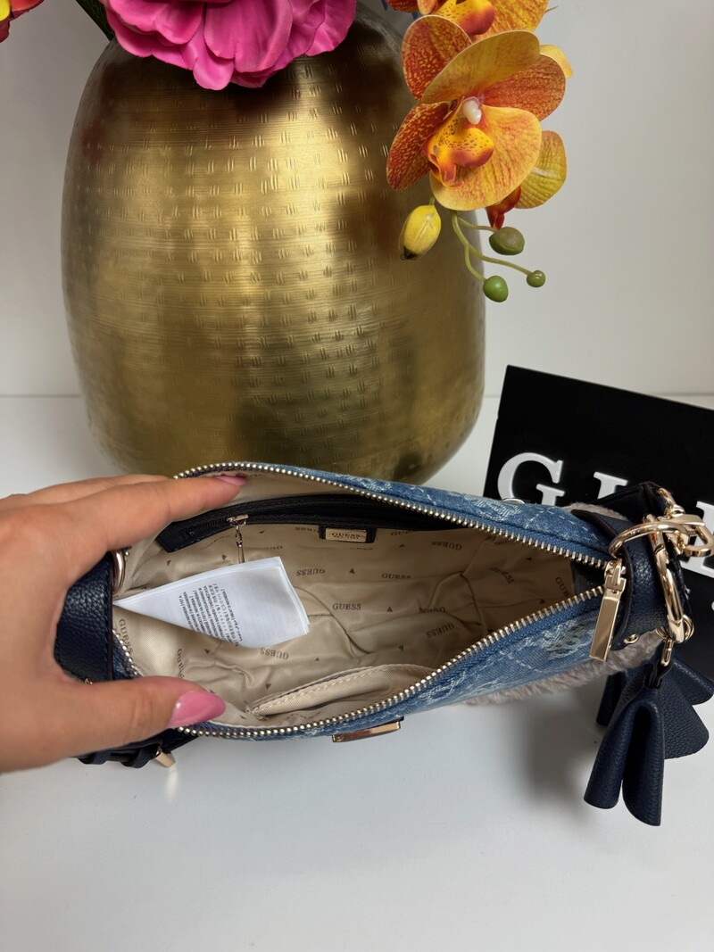 Shoulder Bag Denim Katie Guess 1357