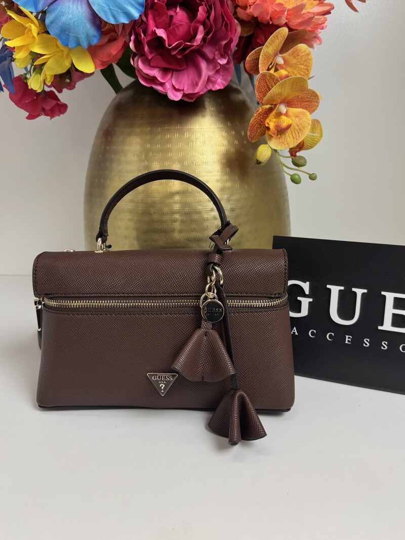 Crossbody Bag Danielle Choco Guess 1359