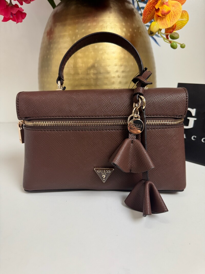 Crossbody Bag Danielle Choco Guess 1359