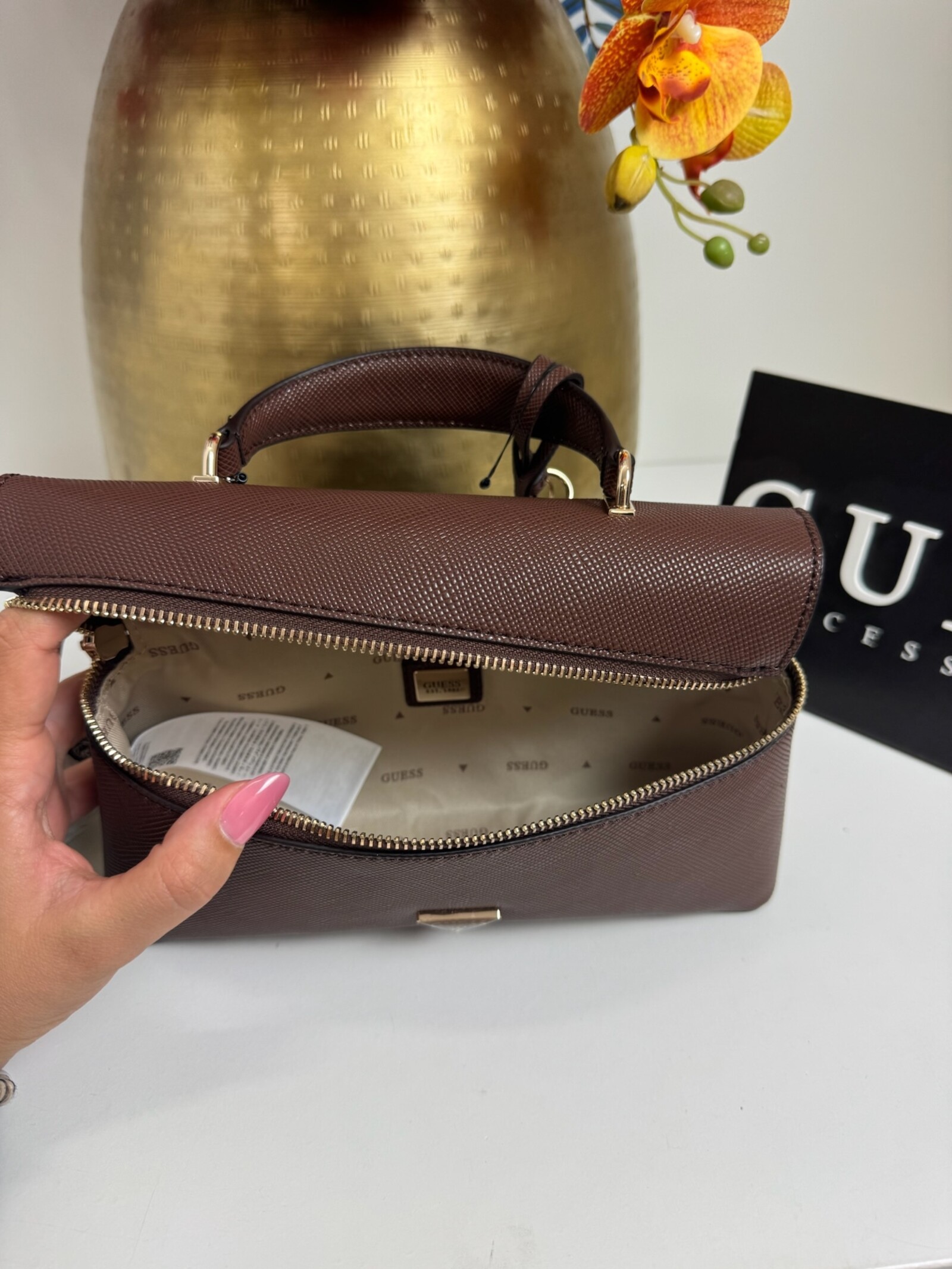 Guess Crossbody Bag Danielle Choco Guess 1359