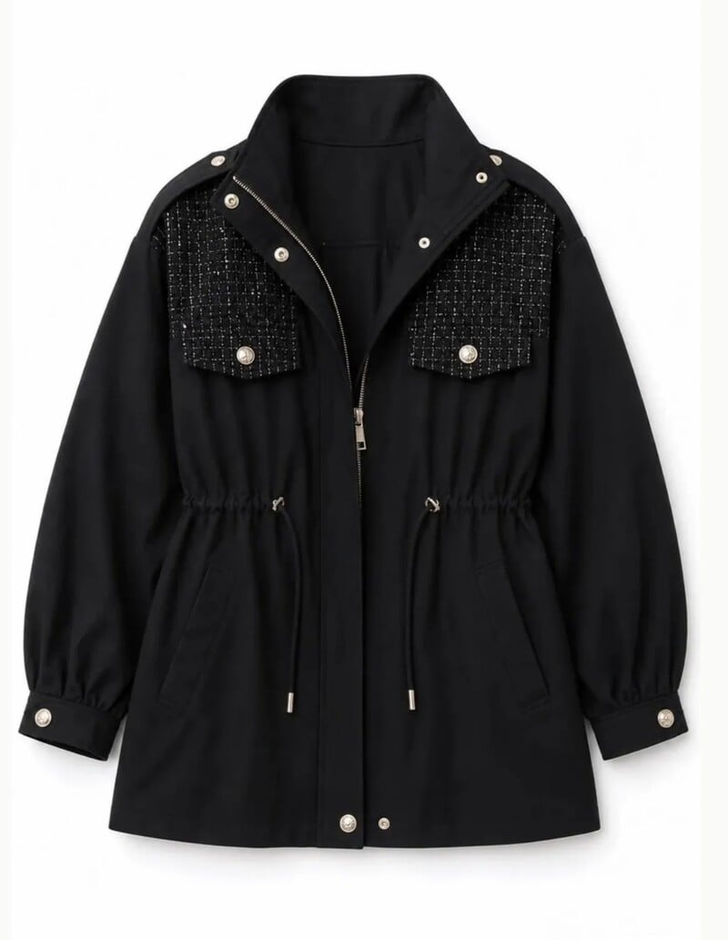 Luxury jacket Channie S5665 Black