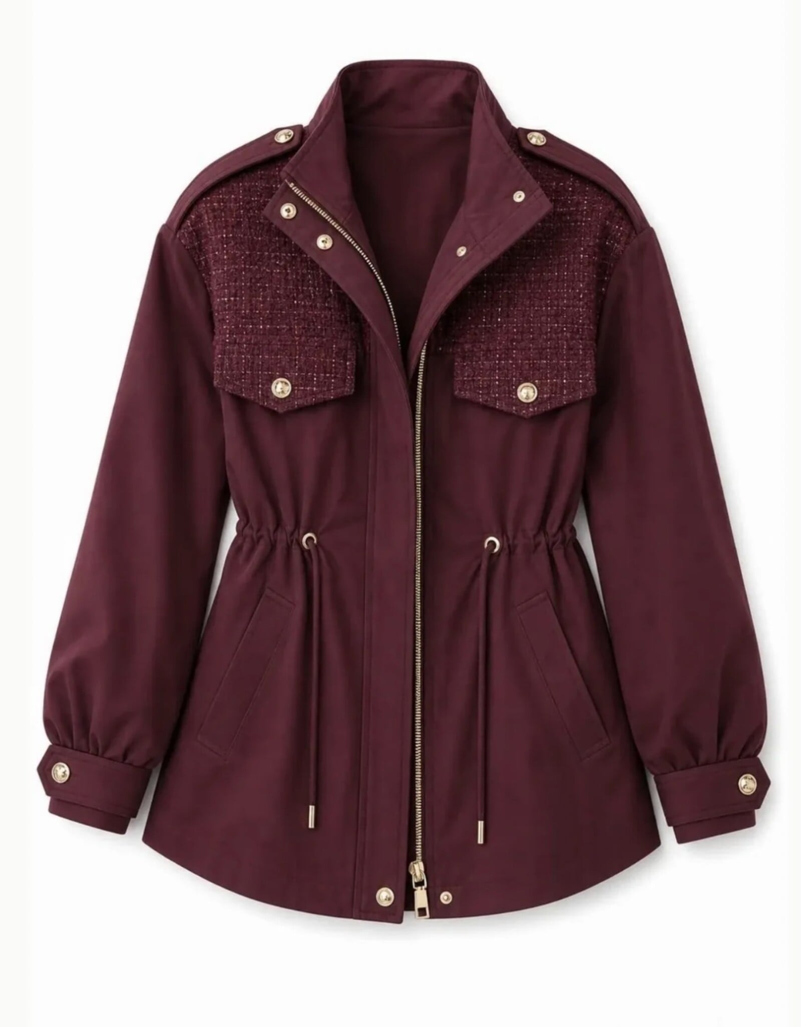 Luxury jacket Channie S5665 Bordeaux