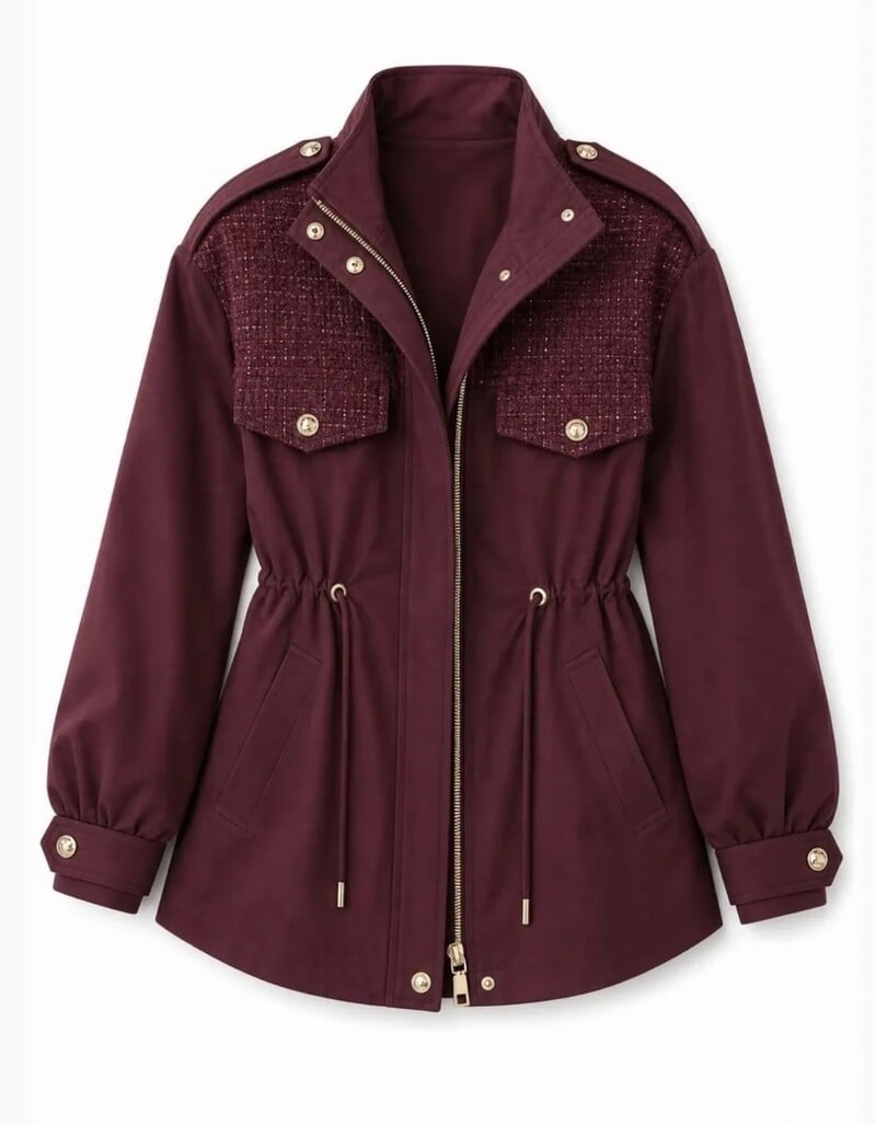 Luxury jacket Channie S5665 Bordeaux