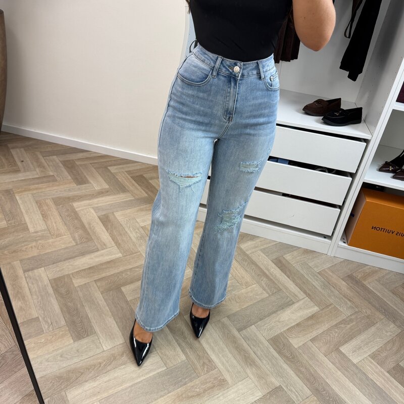 jeans Ripped Straight Monday LW-651