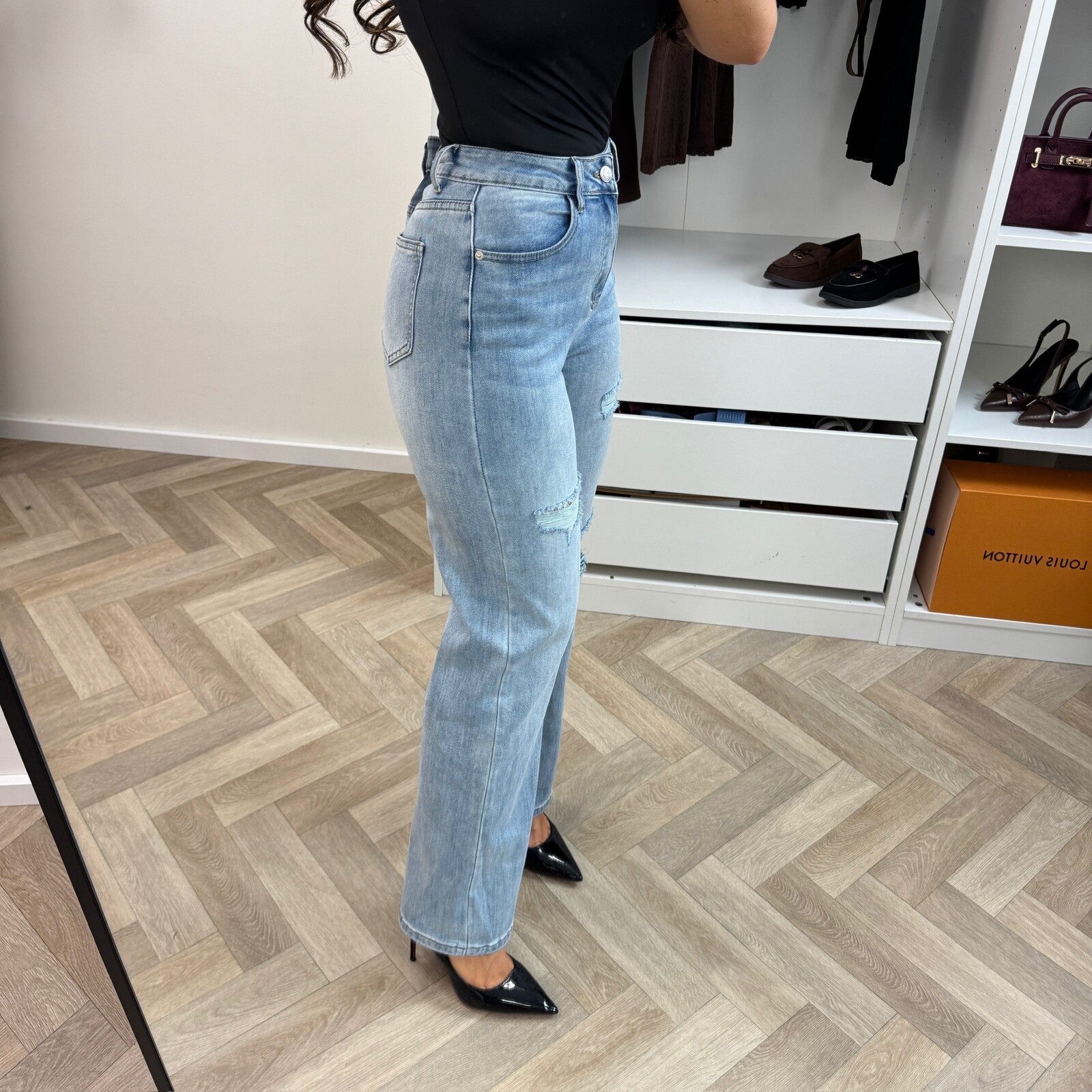 jeans Ripped Straight Monday LW-651