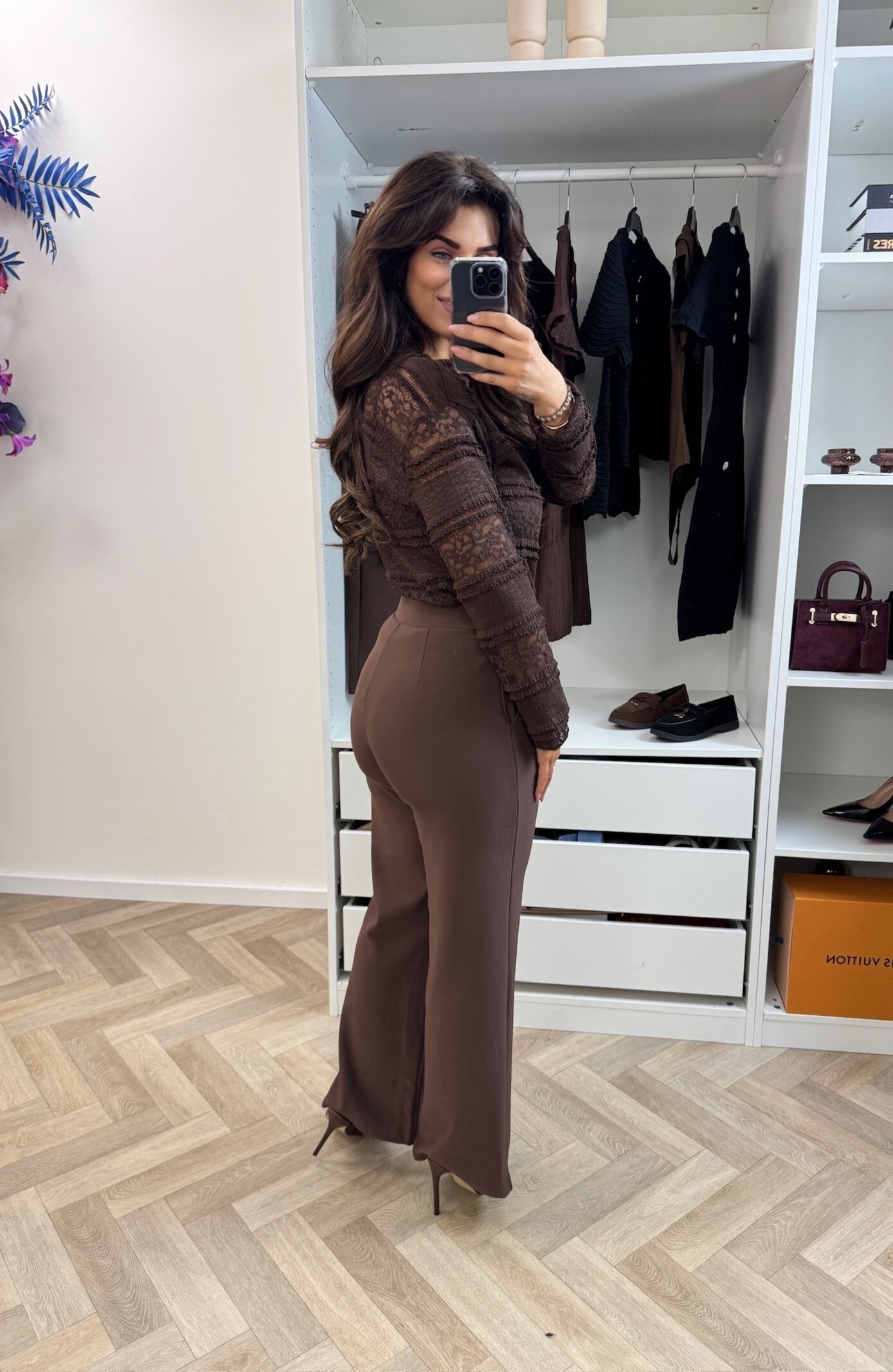 Top Bobby Lace Choco 22005