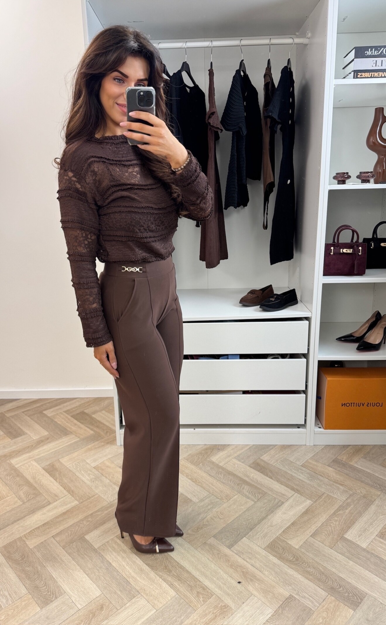 Top Bobby Lace Choco 22005