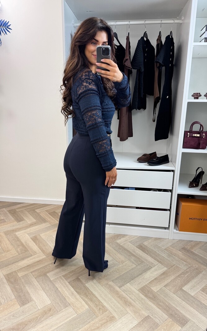 Top Bobby Lace Navy 22005