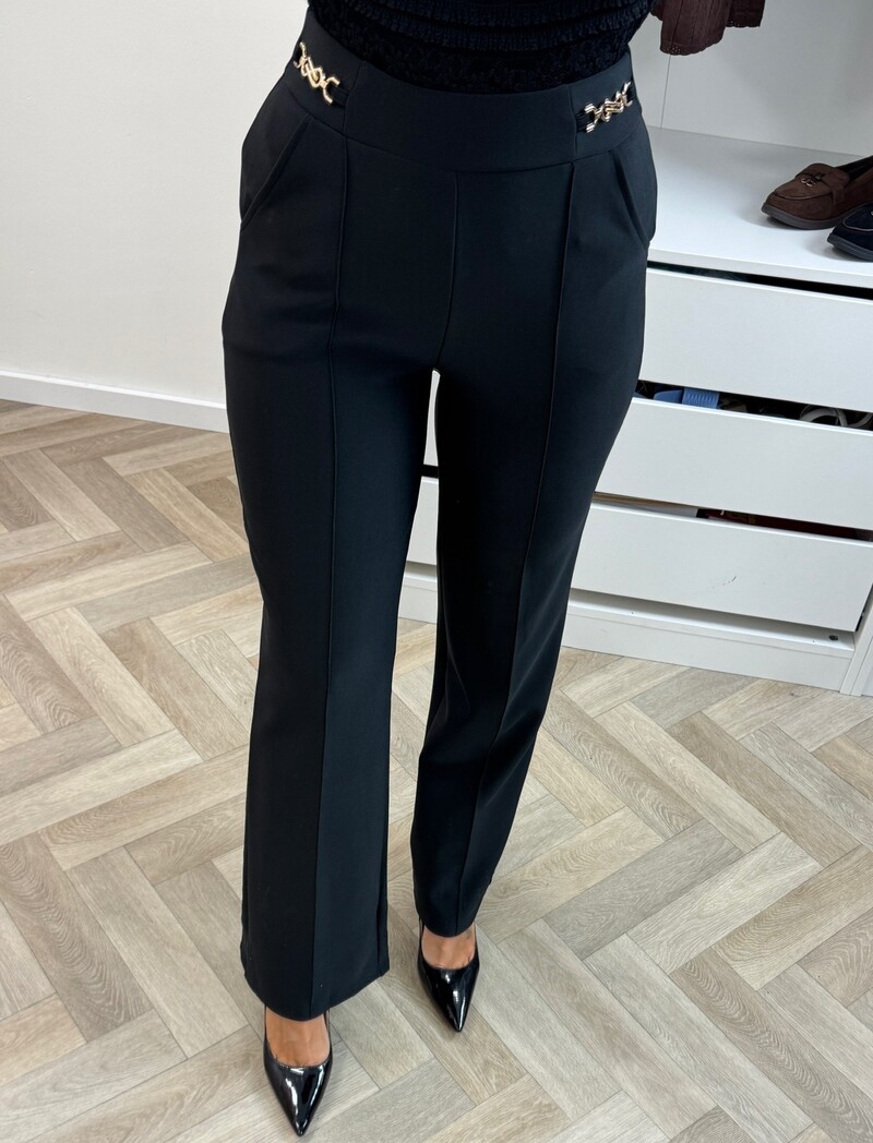 Scuba Pants Gold Detail Black LM3312