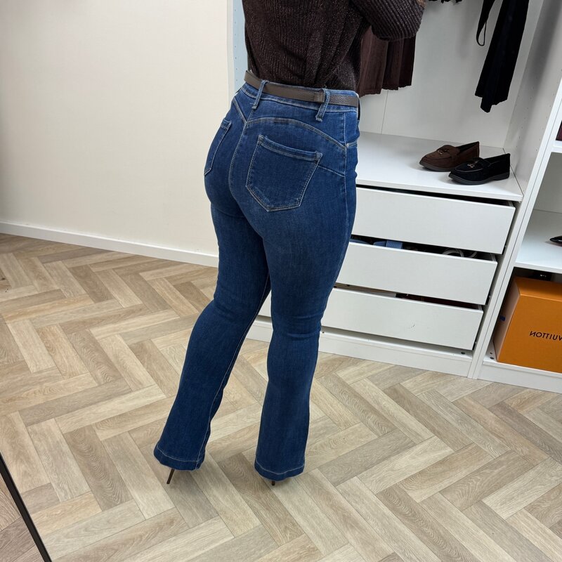 Perfect Flair Stretch Jeans  Dark Blue M1076-11