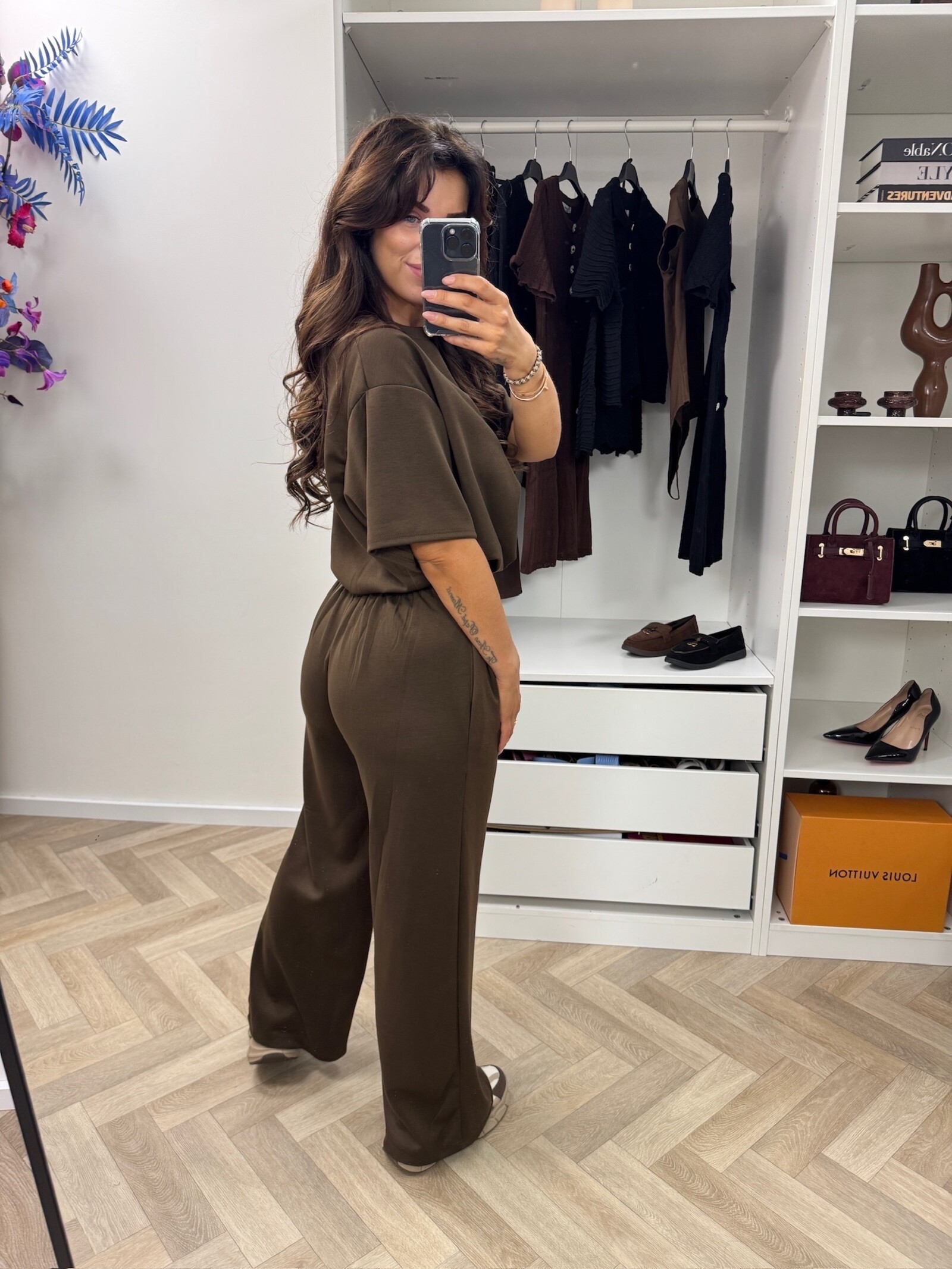 Joggings Set Donna New Choco