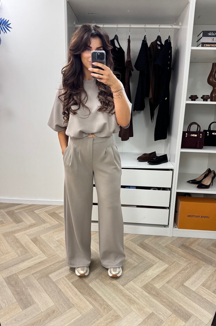 Joggings Set Donna New  Taupe