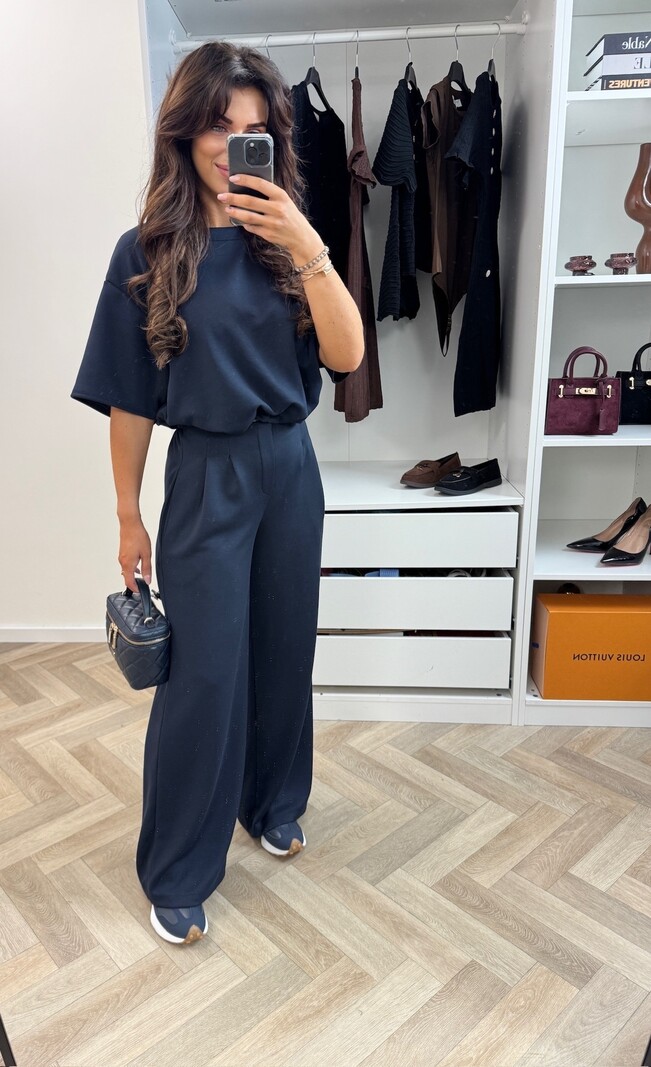 Joggings Set Donna New Navy