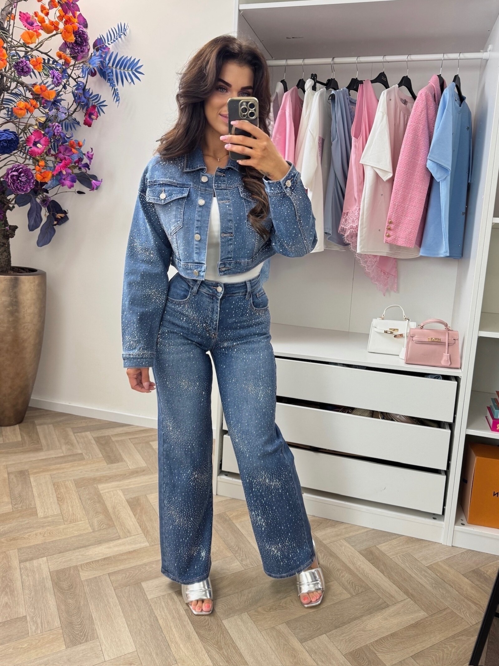 Jacket Full Diamonds Hello Miss HM8638