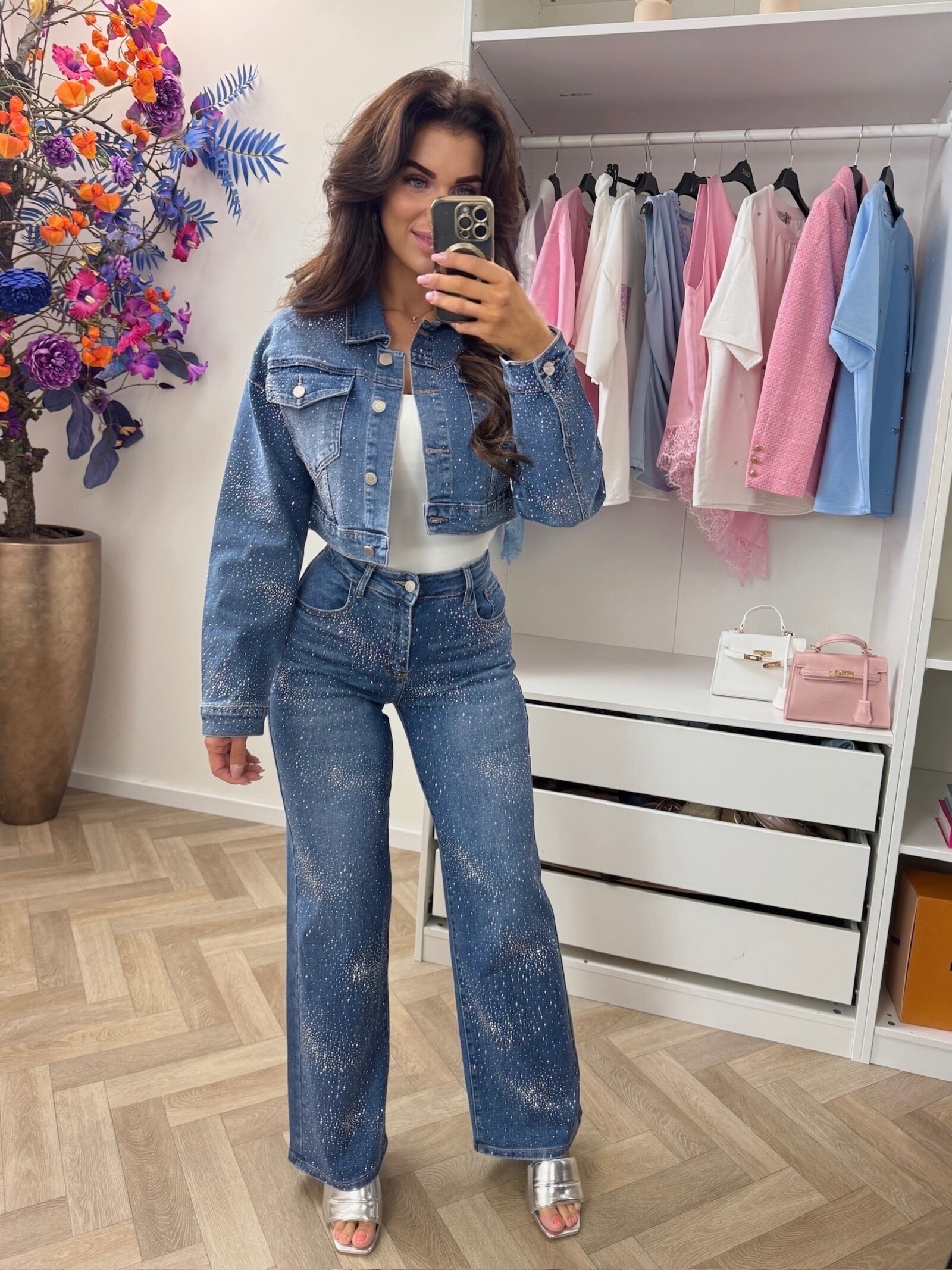 Jacket Full Diamonds Hello Miss HM8638