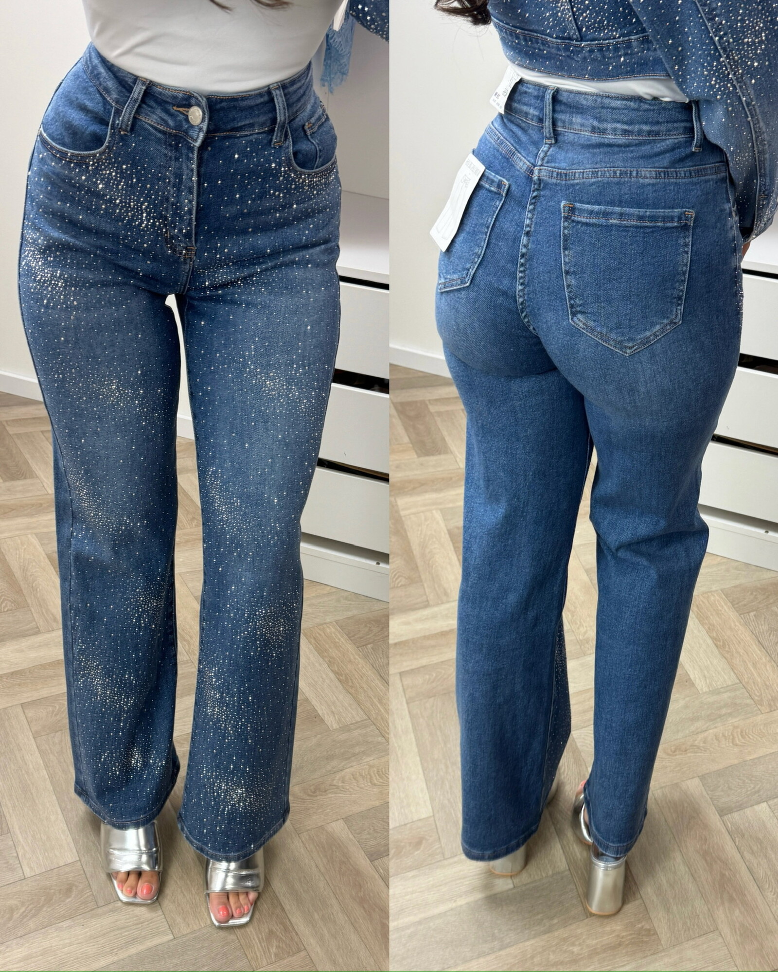 Jeans Full Diamonds Hello Miss HM8639