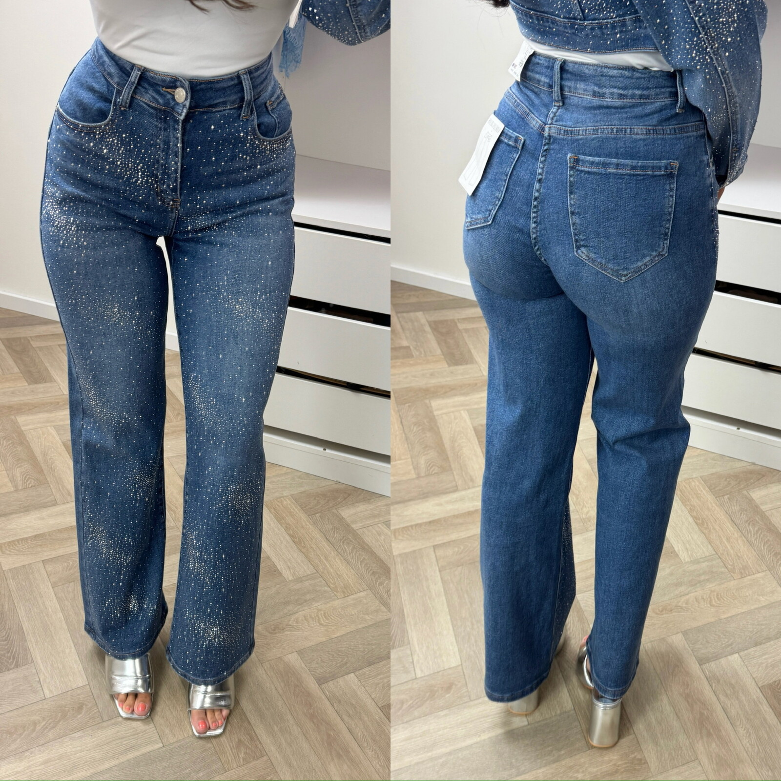 Jeans Full Diamonds Hello Miss HM8639