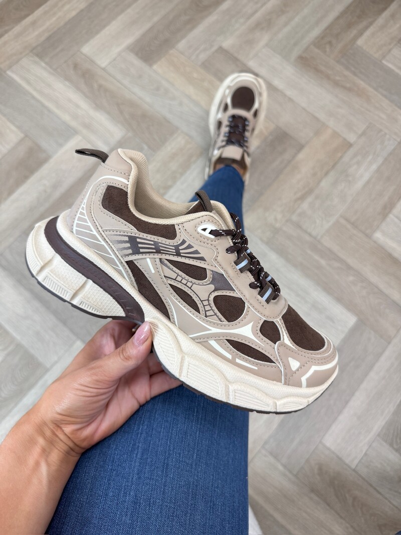 Sneakers Rona BK-2511 Khaki Brown