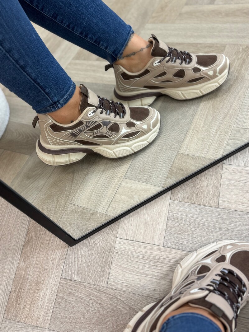 Sneakers Rona BK-2511 Khaki Brown