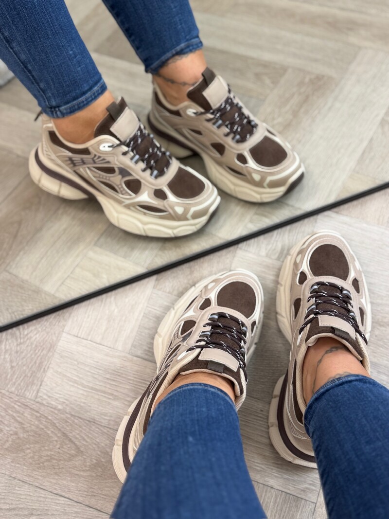Sneakers Rona BK-2511 Khaki Brown