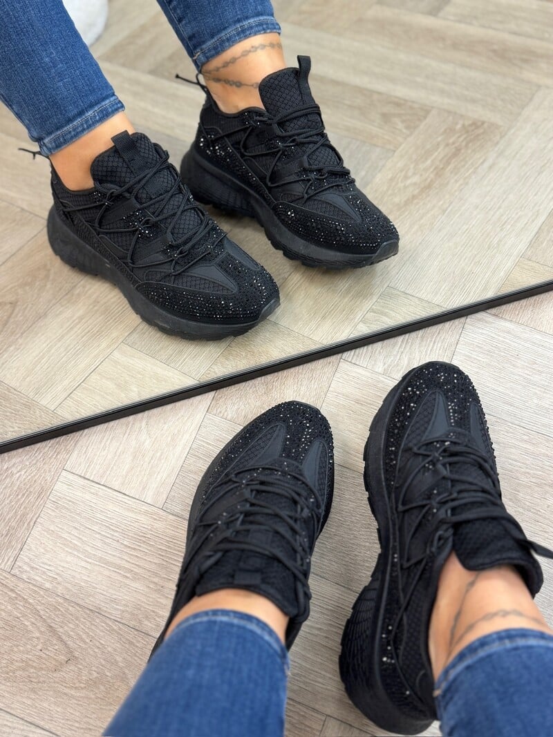 Sneakers Diamonds Steffie 88-132 Black