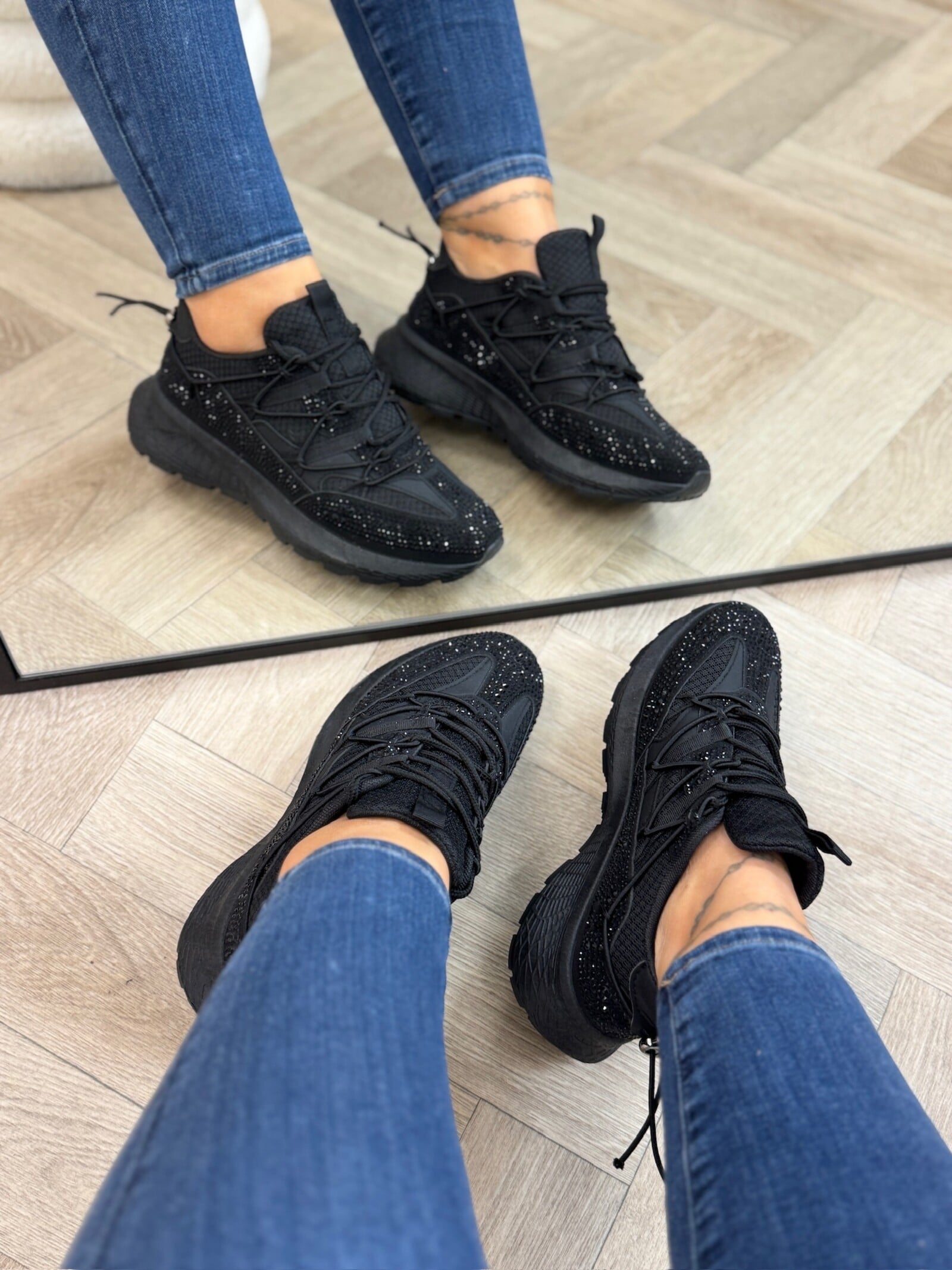 Sneakers Diamonds Steffie 88-132 Black