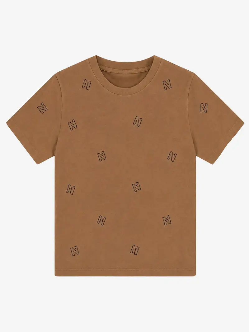 Allover N Strass T-shirt Pecan Nikkie