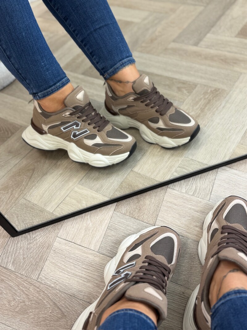 Sneakers N Logo 24071 Khaki