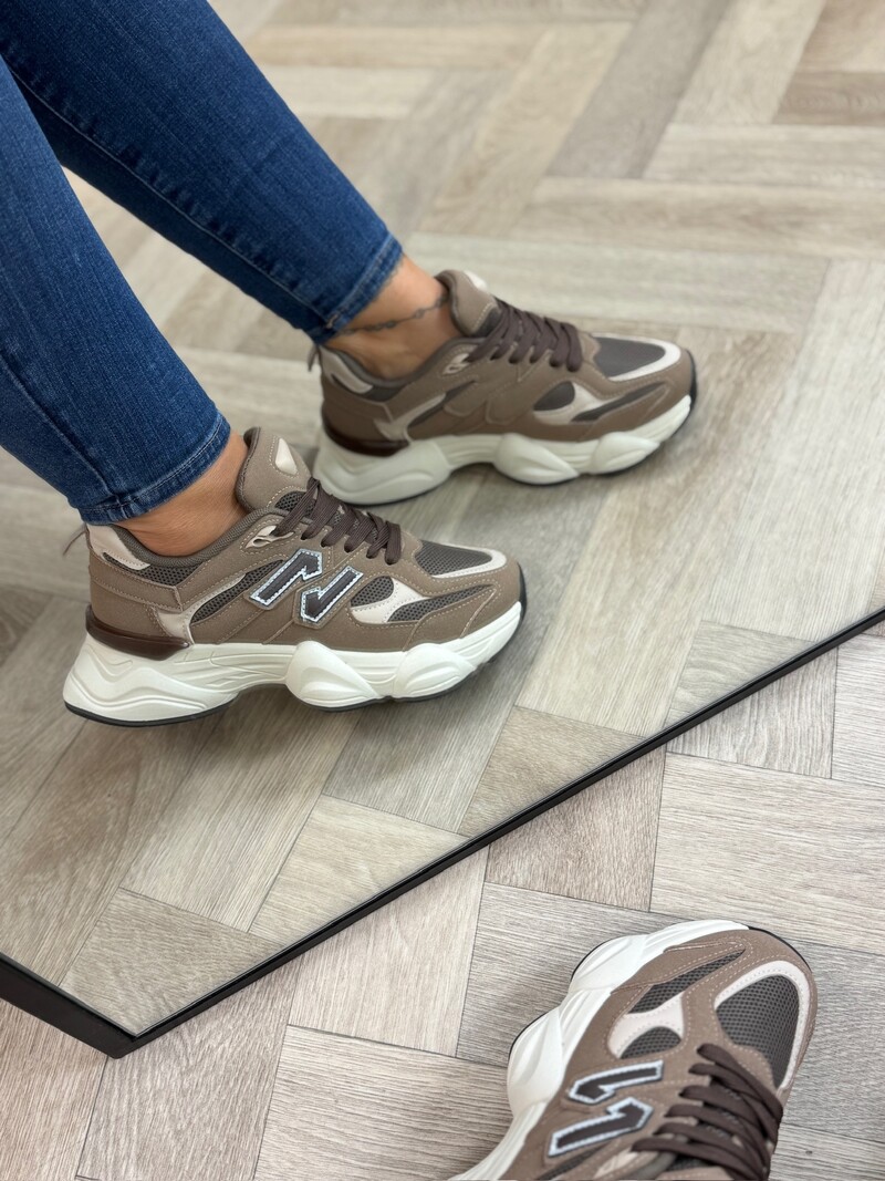 Sneakers N Logo 24071 Khaki