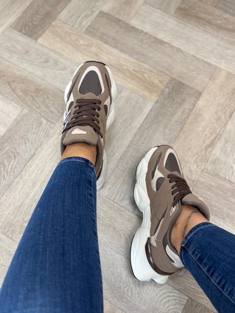 Sneakers N Logo 24071 Khaki