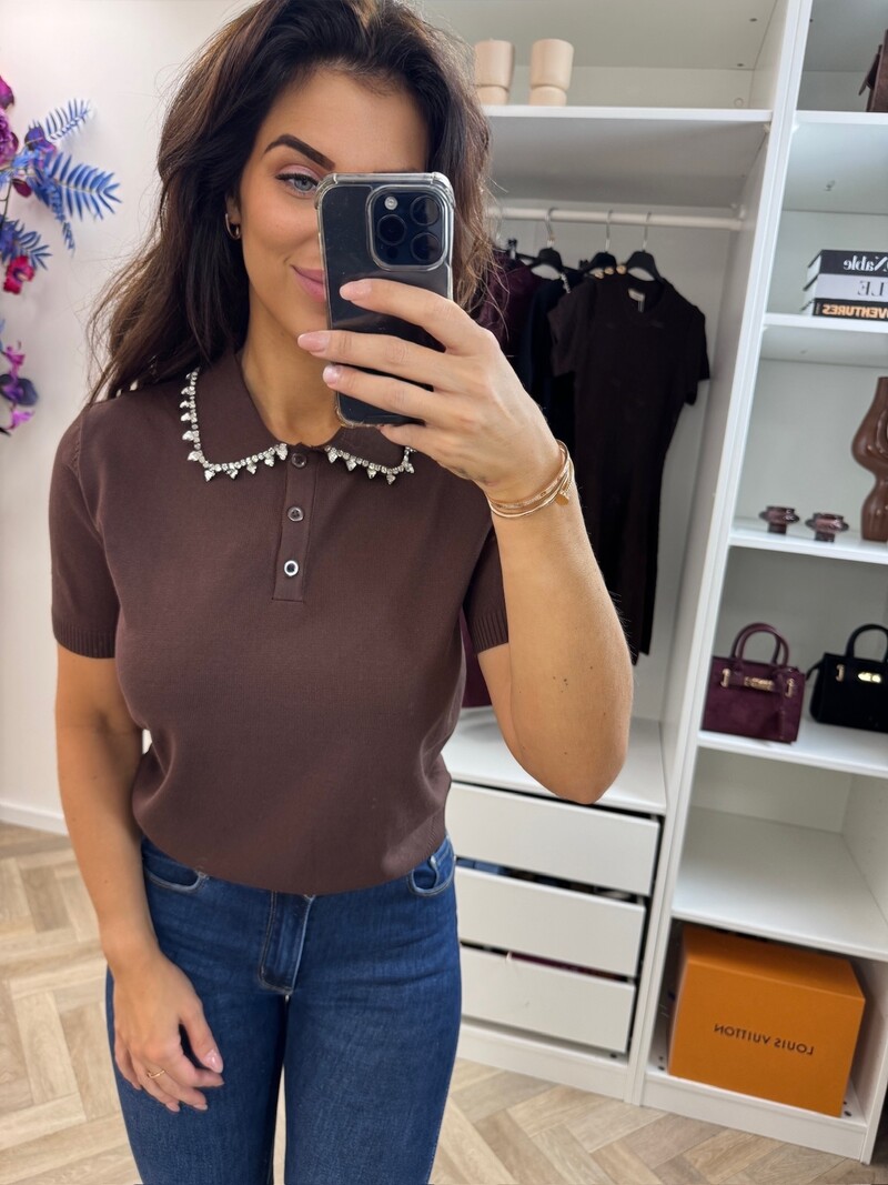 Top Diamonds Kraagje MC9538 Choco