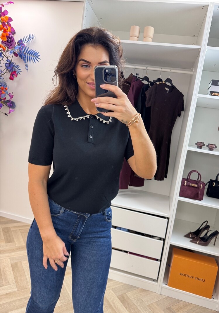 Top Diamonds Kraagje MC9538 Black