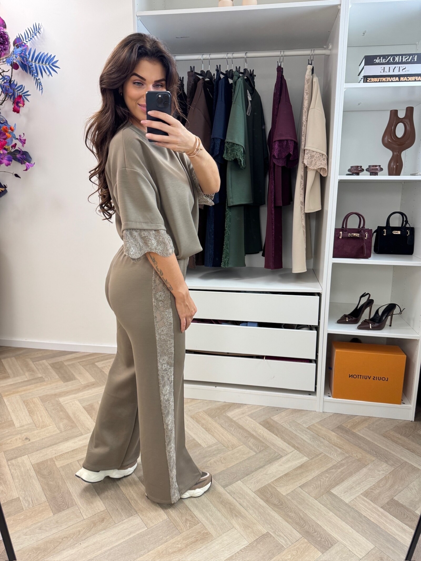 Joggingspak Lace Taupe