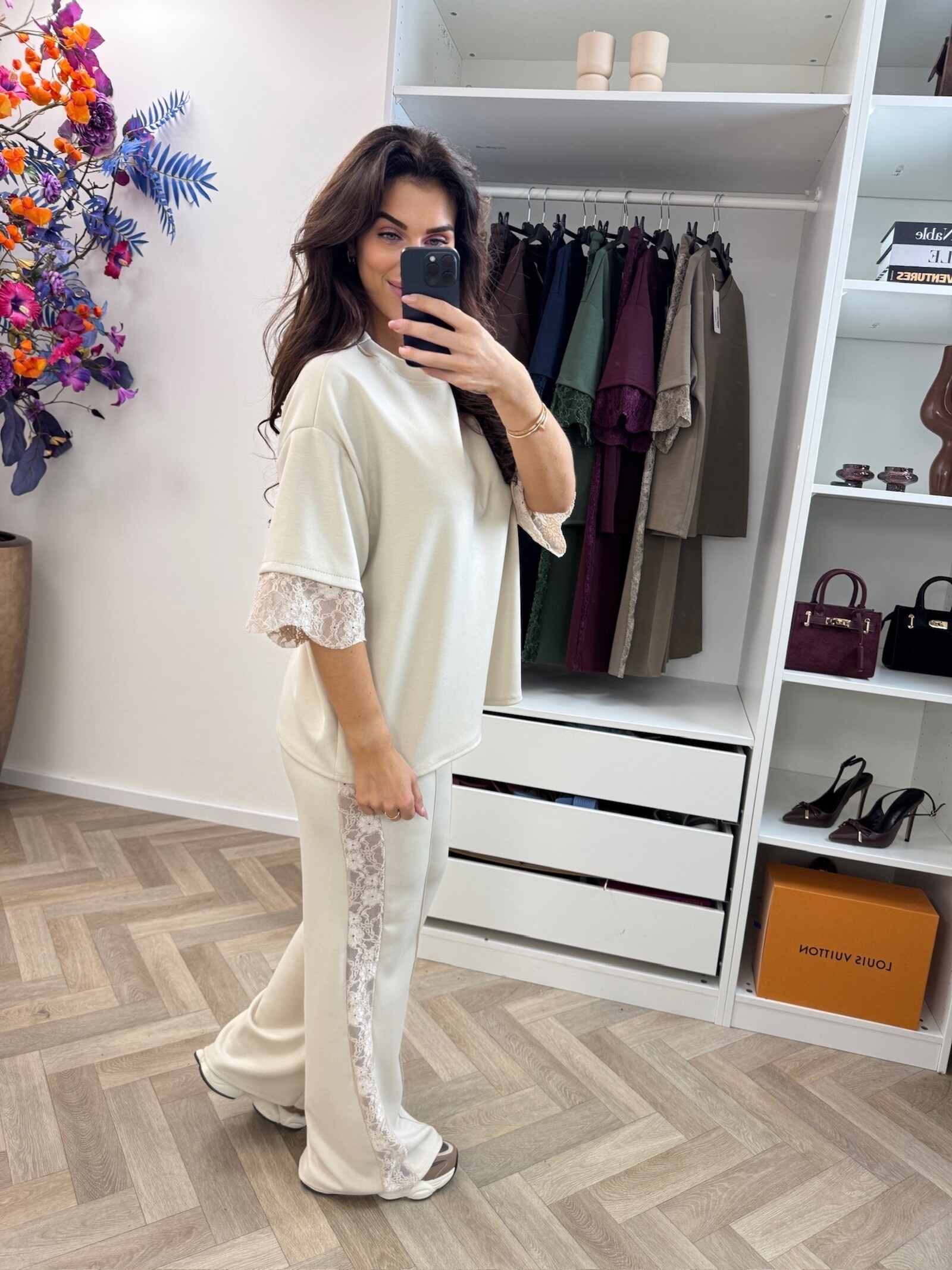 Joggingspak Lace Beige