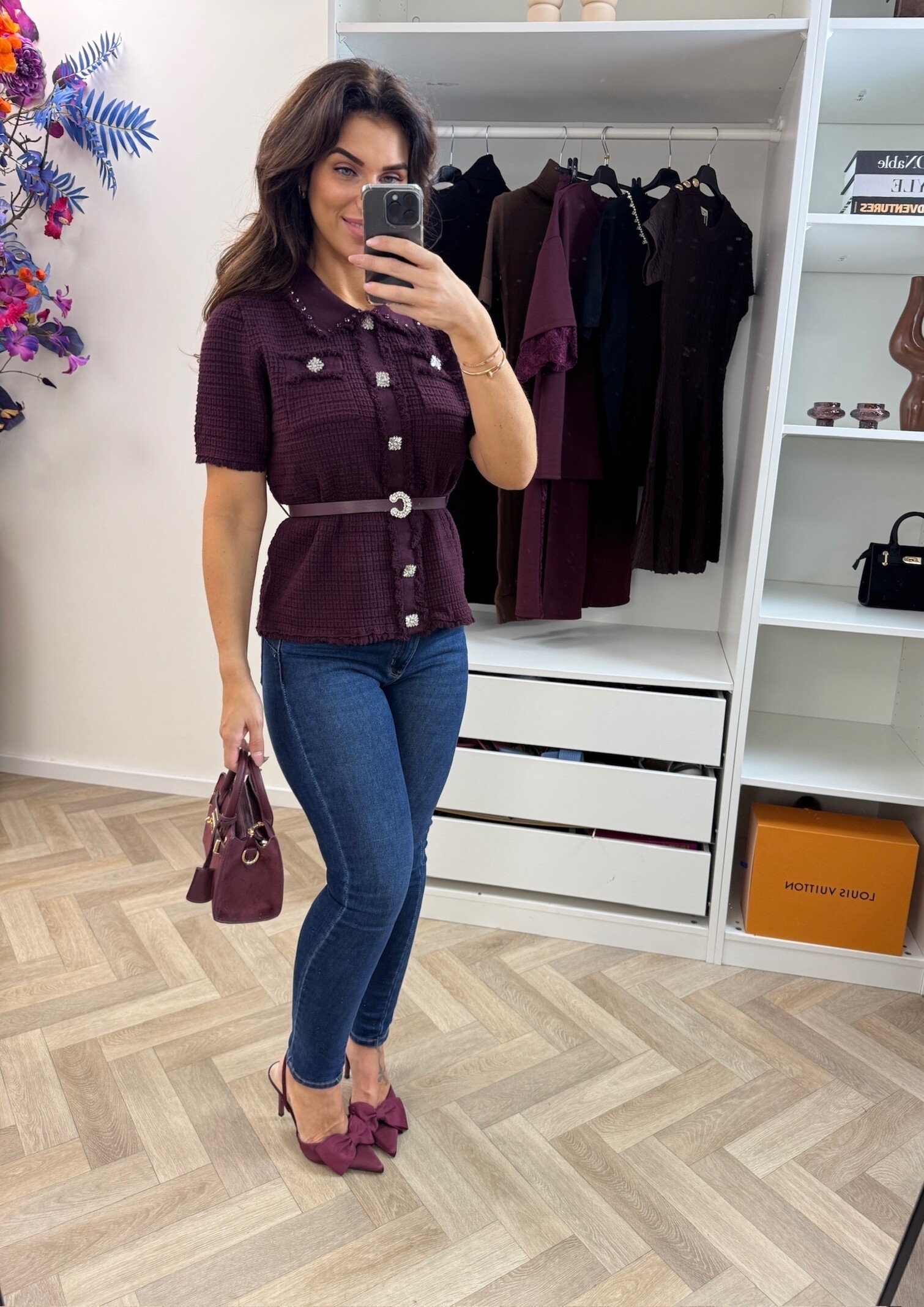 Top Glam With Belt MC2772 Wine
