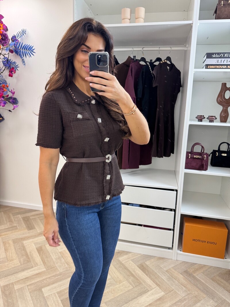 Top Glam With Belt MC2772 Choco