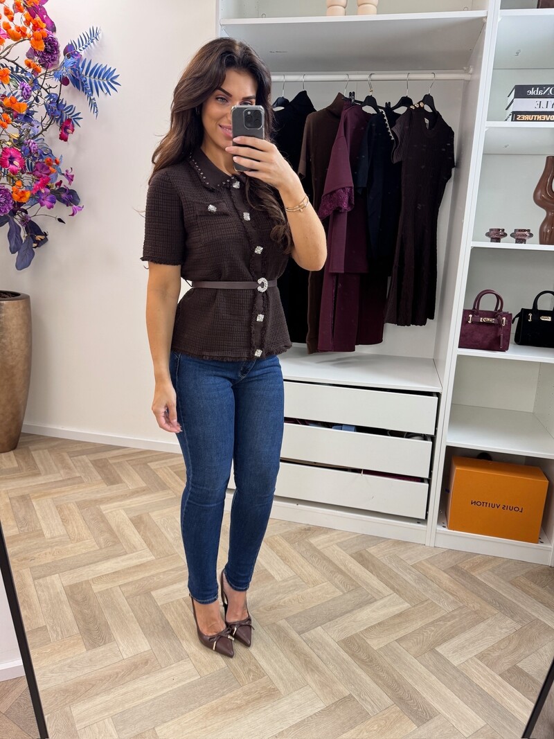Top Glam With Belt MC2772 Choco