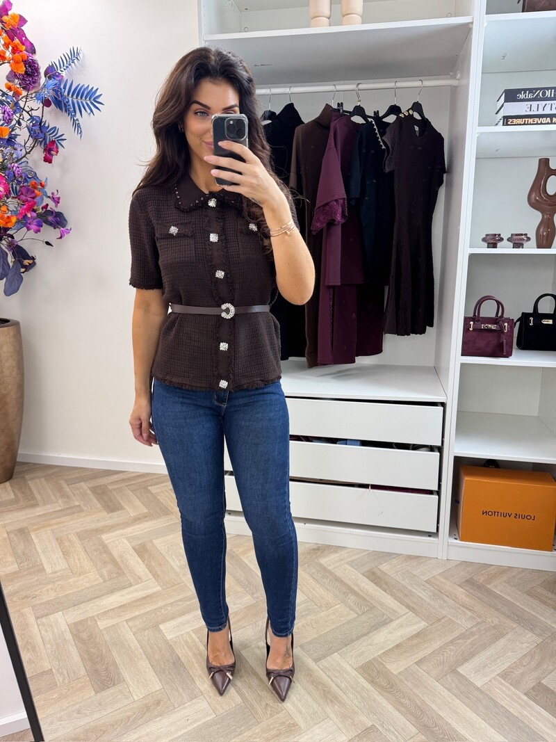 Top Glam With Belt MC2772 Choco