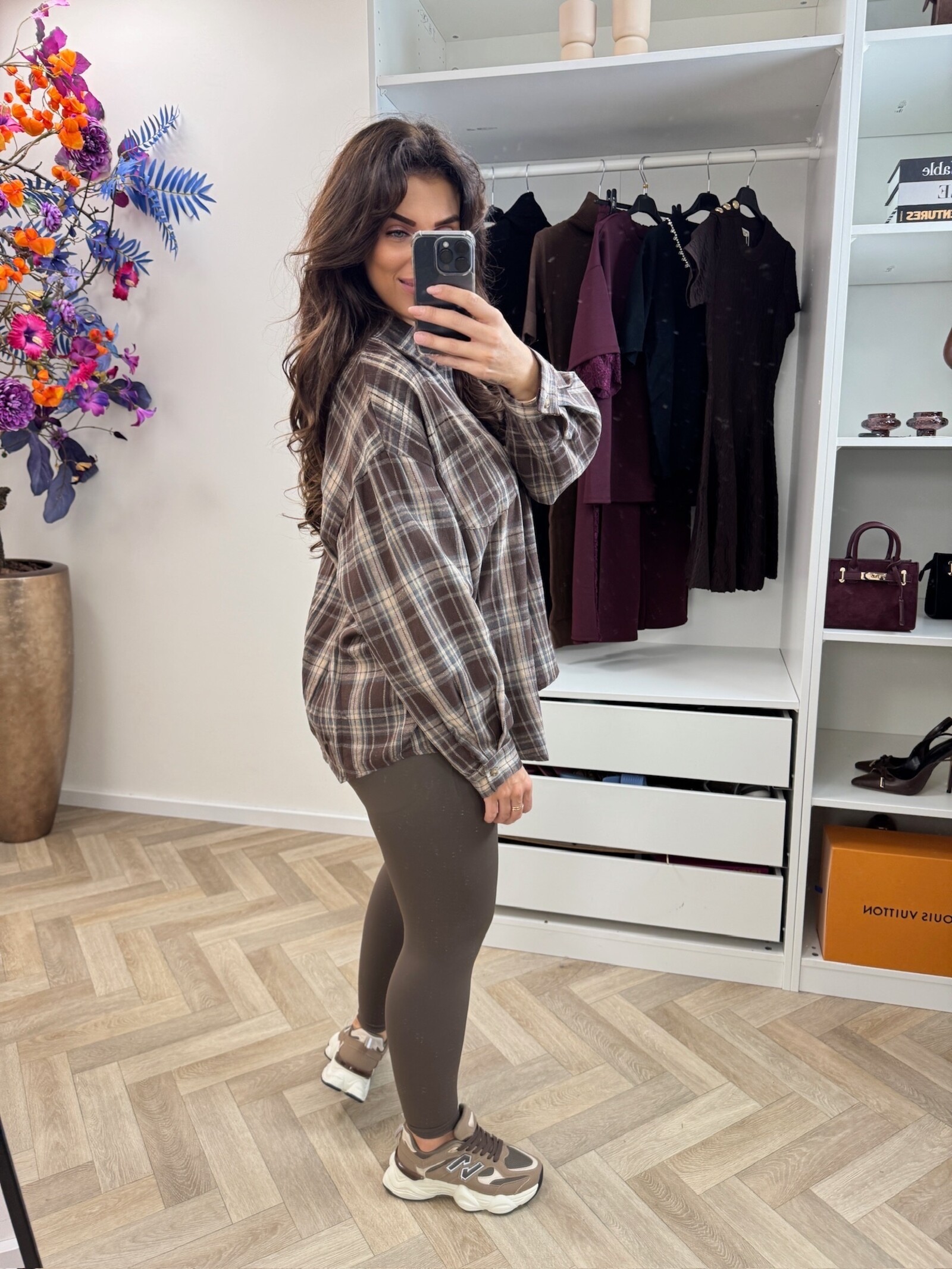 Blouse Ruit Basic R2787 Taupe