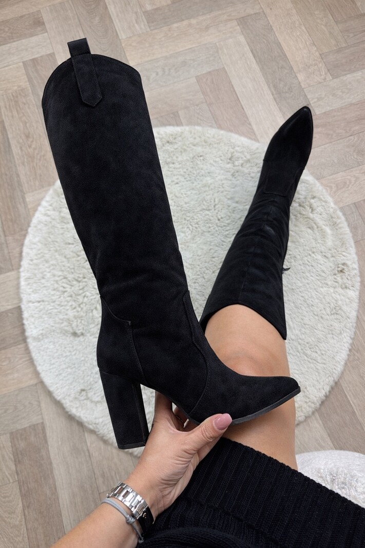 Hak Laars Classic Black Suede 6010-A203S