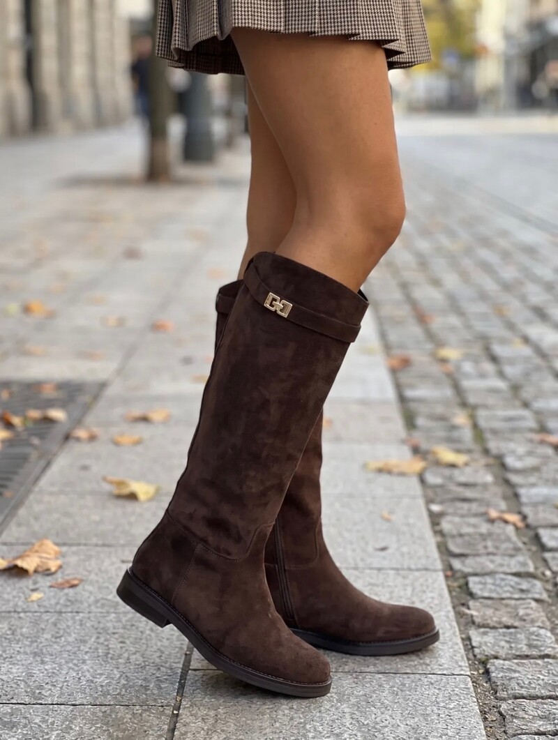 Suede Boots Kelsy YT035 Choco
