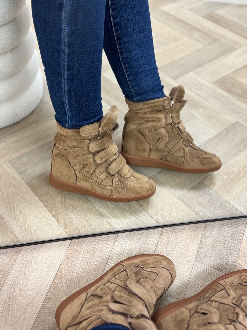 Wedges Isa Suede 7108 Khaki