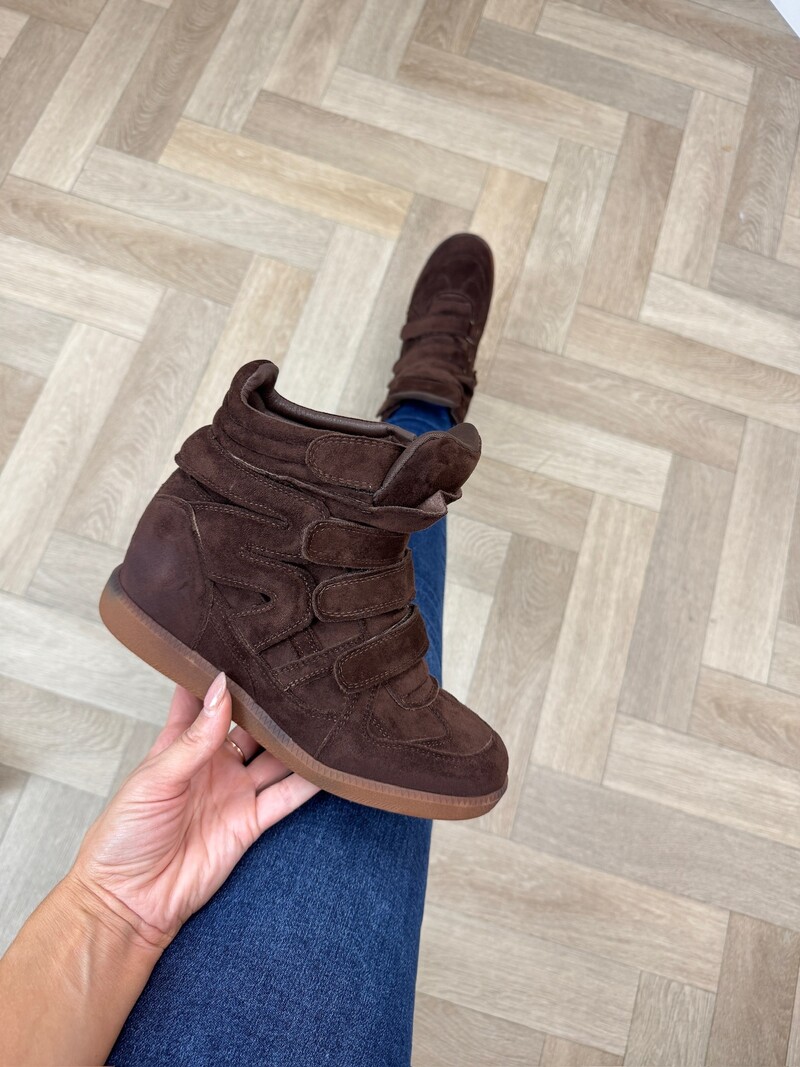 Wedges Isa Suede 7108 Choco