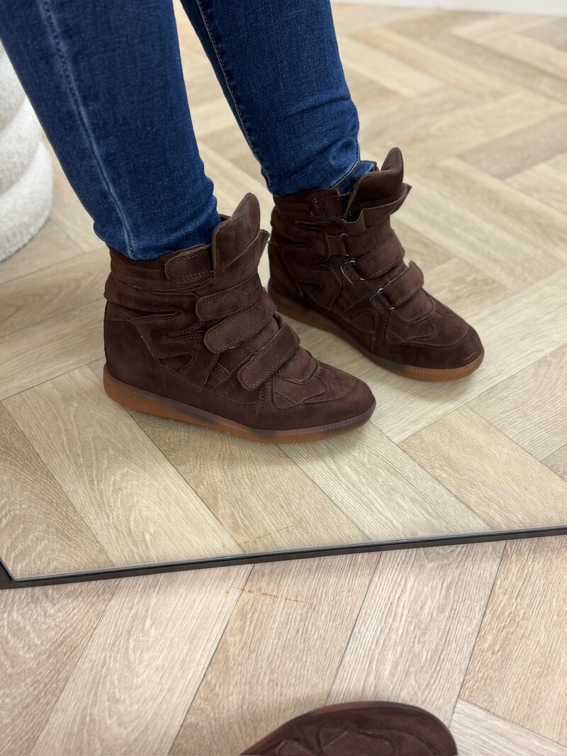 Wedges Isa Suede 7108 Choco