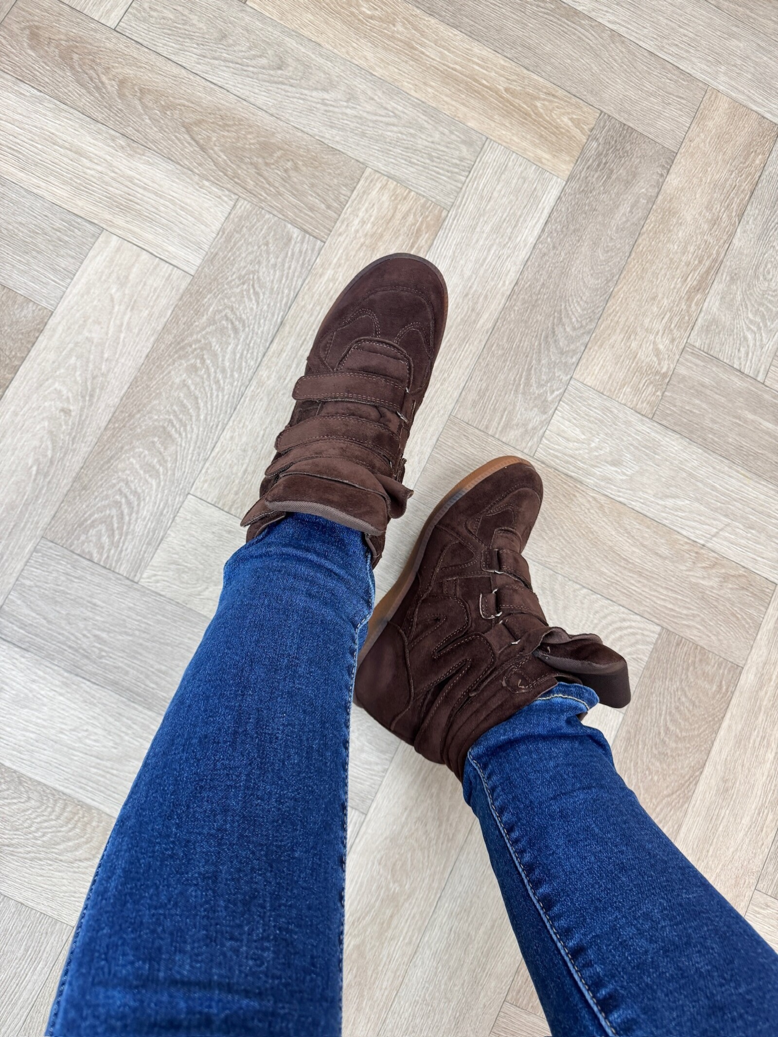Wedges Isa Suede 7108 Choco