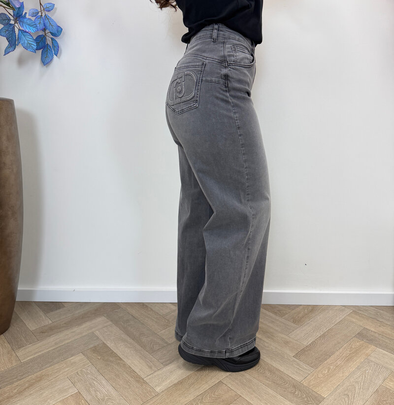 Super Stretch Jeans Lungo Denim Grey 1960