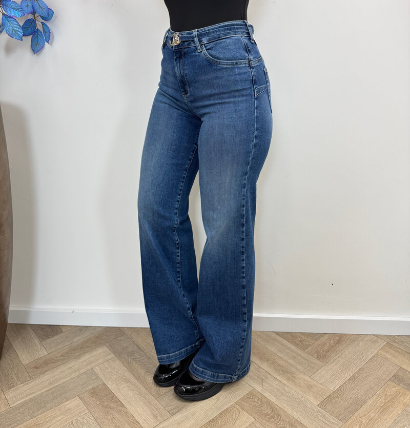 High-rise flared jeans Denim blue Liu Jo 1955