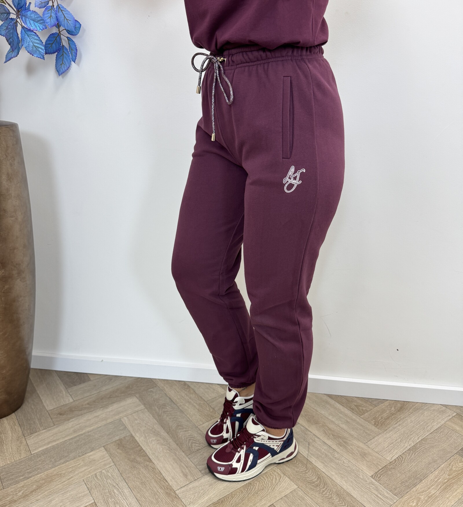 Liu-Jo Pants LJ Logo Red Aubergine Liu Jo 1963
