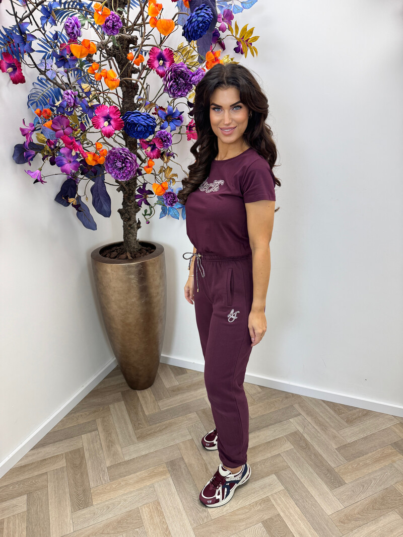 T-shirt Liu Jo Logo Red Aubergine 1966