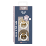 Bibs Colour speen latex 2 pack - Vanilla/Dark oak NIGHT size2